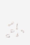 Select Colour: SILVER DIA DROP CLUSTER