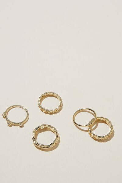 Multipack Rings, GOLD PLATED LINKS