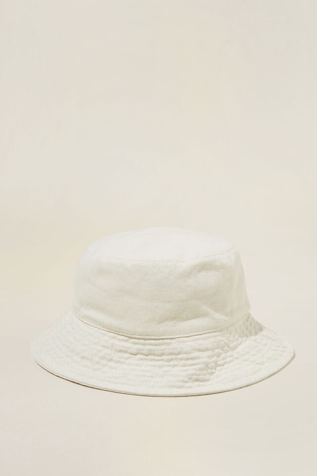 Bianca Bucket Hat, ECRU WASH