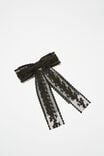 Tilly Hair Bow, BLACK LACE - alternate image 1