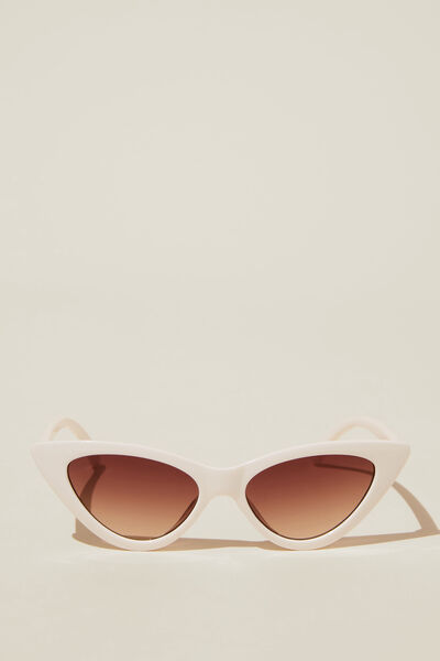 Óculos de Sol - Erica Cateye Sunglasses, ECRU