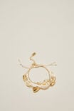 Multipack Beaded Bracelet, GOLD PLATED COWRIE SHELL - alternate image 1