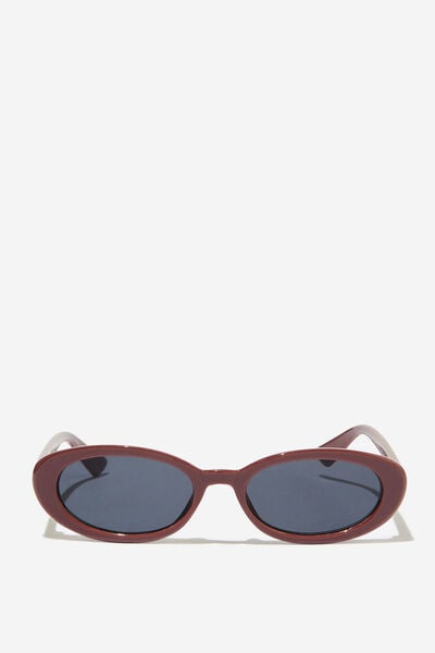 Ophelia Oval Sunglasses, SUGARPLUM