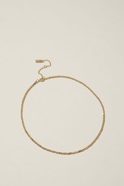Fine Chain Necklace, GOLD PLATED JUPITER