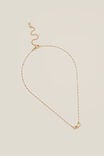 Pendant Necklace, GOLD PLATED KNOT - alternate image 1