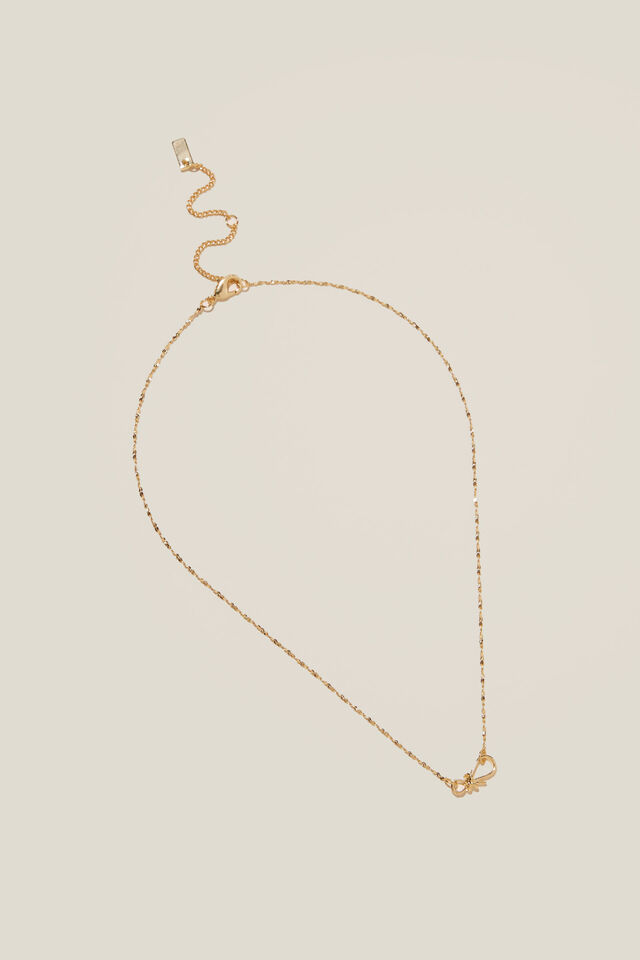 Colar - Pendant Necklace, GOLD PLATED KNOT