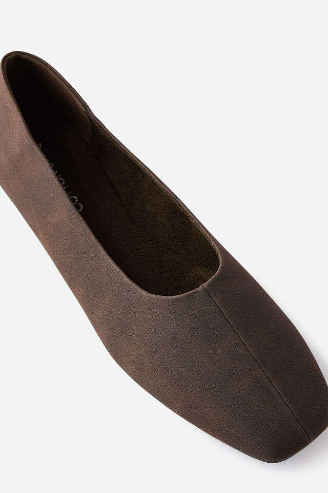Sienna High Vamp Ballet, CHOC FAUX SUEDE
