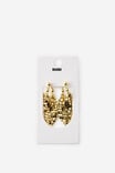 Mid Charm Earring, GOLD BALL STUD GLOW MESH - example image 2