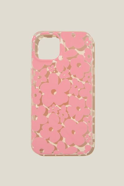 Printed Phone Case Iphone 13, MIMI FLOWER CANDY PINK