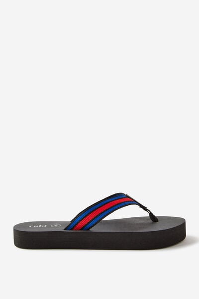 The Rubi Flatform Flip, BLACK STRIPE TAPE