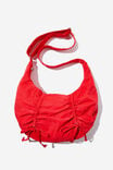 Bowie Crescent Cross Body Bag, RUCHED BOWS/RED - alternate image 1