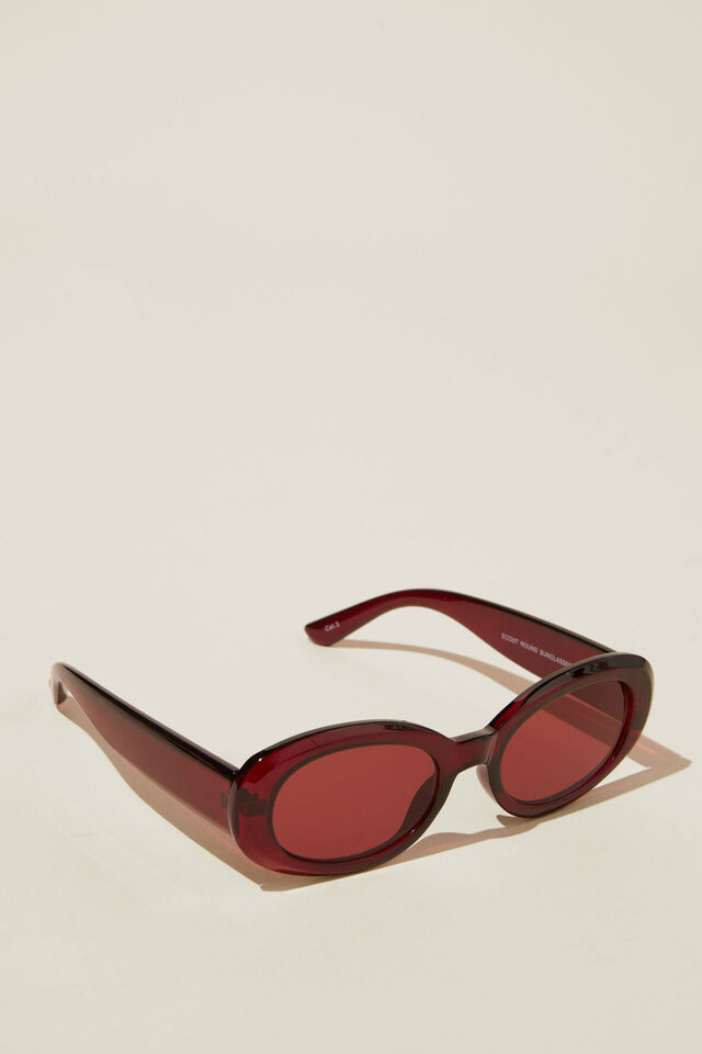 Scout Round Sunglasses, DEEP BERRY