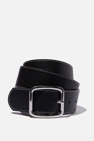 Dad Belt, BLACK/WHITE CONTRAST