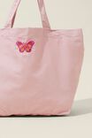 Everyday Canvas Tote, MAUVE/BUTTERFLY - alternate image 2