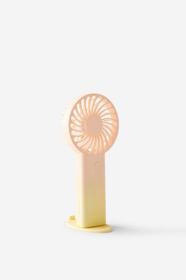 Mini Portable Fan, LEMON/PEACH