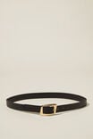 Angular Buckle Belt, BLACK/GOLD - alternate image 1