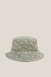 Reversible Bianca Bucket Hat, DAPHNE DITSY TINTED SAGE - alternate image 3