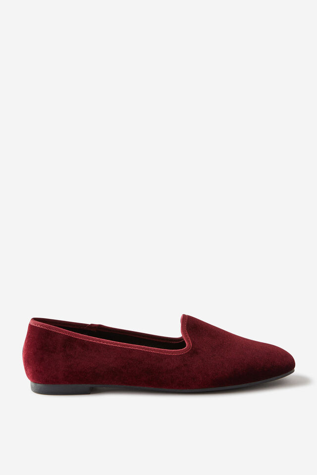 Sophie Slipper Cut Loafer, CHERRY VELVET