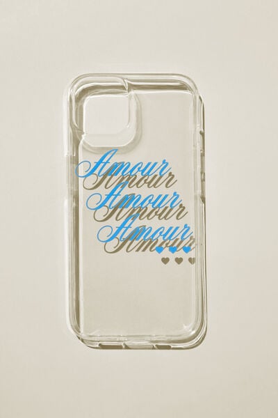 Phone Case Iphone 13, GRAPHIC AMOUR BLUE