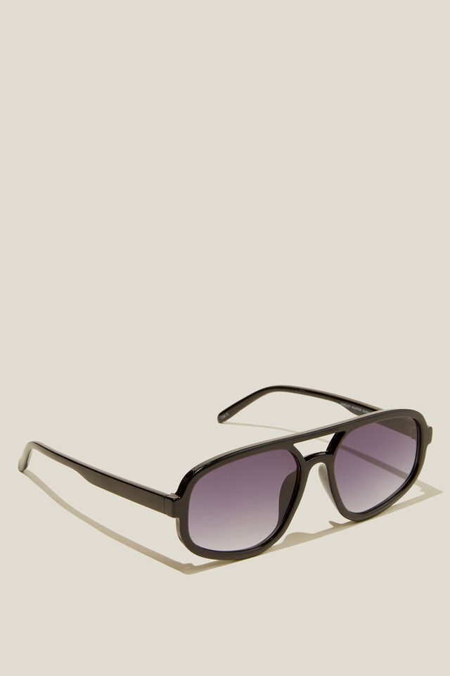 Ainsley Aviator Sunglasses, BLACK