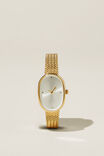 Classic Watch, GOLD PLATED OVAL BRAIDED BAND - alternate image 1