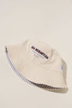 Reversible Bianca Bucket Hat, SAN SEBASTIAN/ECRU BLUE STRIPE - alternate image 3