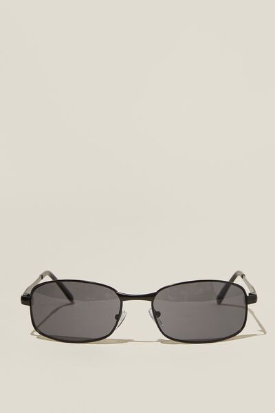 Maeve Metal Racer Sunglasses, BLACK/BLACK