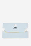 Waterproof Single Bracelet, GOLD FINE SNAKE CHAIN - example image 2
