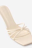 Penny Strappy Kitten Heel, IVORY PU - example image 2