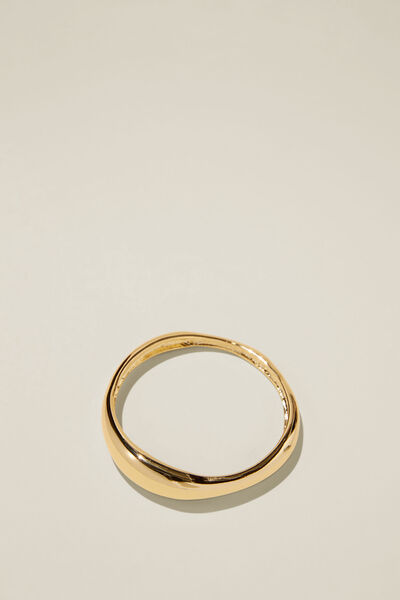 Bijouterias - Single Bracelet, GOLD PLATED CHUNKY BANGLE