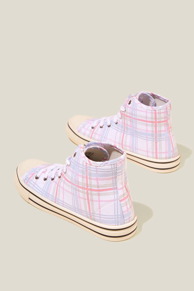 Harlow High Top, ORCHID CHECK