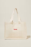 The Personalised Stand By Tote, NATURAL - alternate image 4