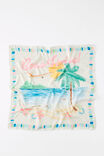 Knot Your Everyday Square Scarf, BOAS FERIAS/ECRU - example image 2