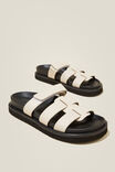 Elidy Multi Strap Slide, STONE PEBBLED - alternate image 2