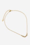 Select Colour: GOLD ROUND TRIPLE CUBIC ZIRCONIA