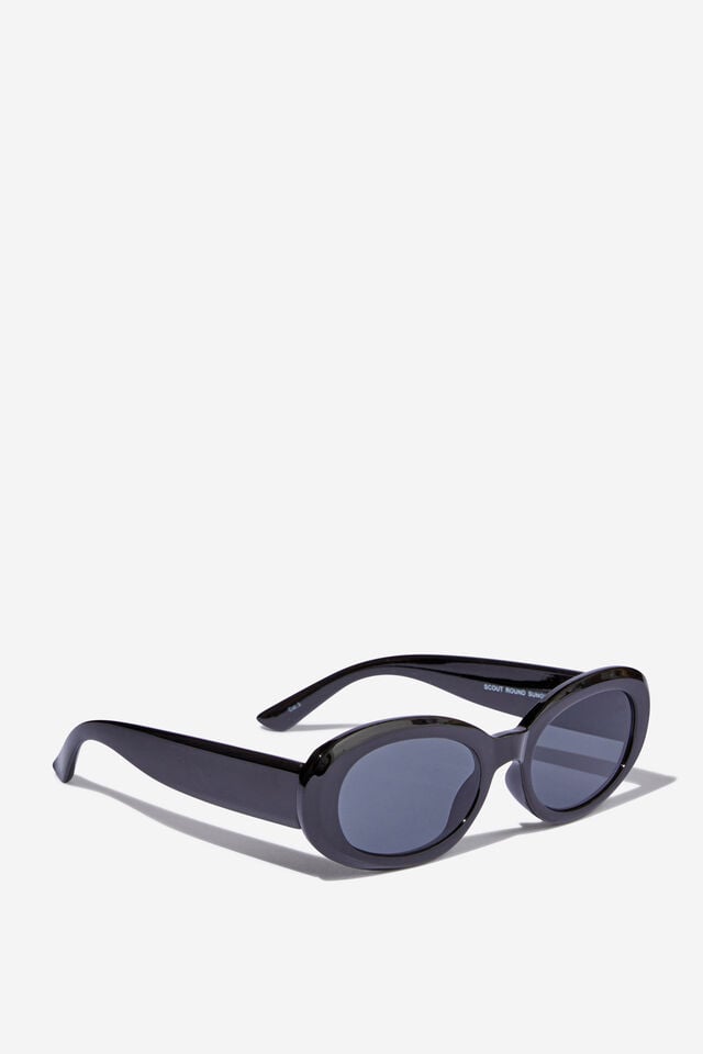 Scout Round Sunglasses, BLACK