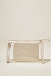 Holiday Clear Cosmetic Case, ECRU - alternate image 1