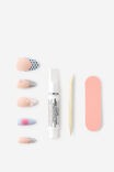 Press On Nails, BLUE CHROME CRUSH. - example image 2