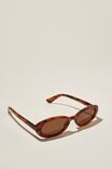 Ophelia Oval Sunglasses, SEPIA TORT - alternate image 2