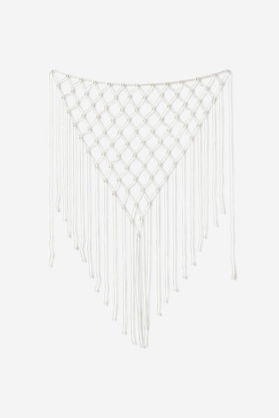 Knot Your Everyday Scarf, BEIGE KNIT TASSEL
