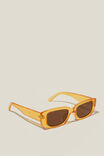 Abby Rectangle Sunglasses, CRYSTAL HONEY - alternate image 2