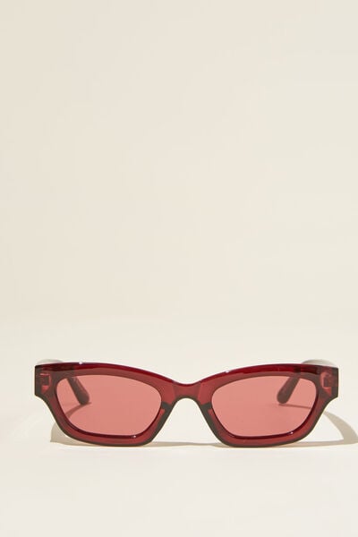 Sophie Slimline Sunglasses, DEEP BERRY