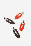 Select Colour: CHOC/RED CLIP