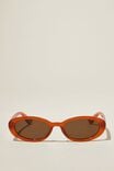 Ophelia Oval Sunglasses, AMBER - alternate image 1
