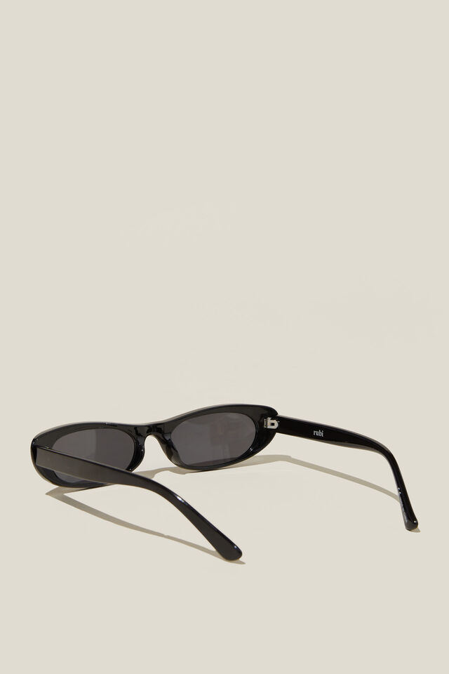 Margot Slimline Cateye Sunglasses, BLACK
