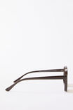 Georgia Oversized Square Sunglasses, RICH MOCHA - example image 4