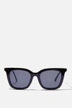 Cindy Square Sunglasses, BLACK/SILVER - alternate image 2