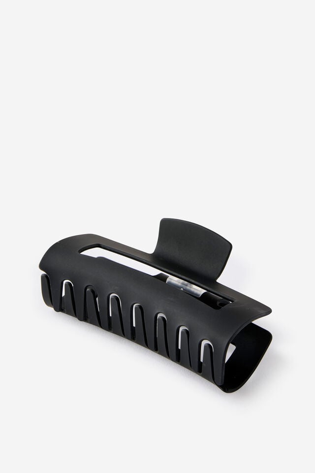 Extra Large Amber Hair Claw, MATTE BLACK