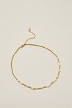 Beaded Necklace, GOLD PLATED GOLD MICRO & PEARL - alternate image 1