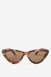 Óculos de Sol - Narrah Short Frame Cateye Sunglasses, DARK TORT - vista alternativa 1